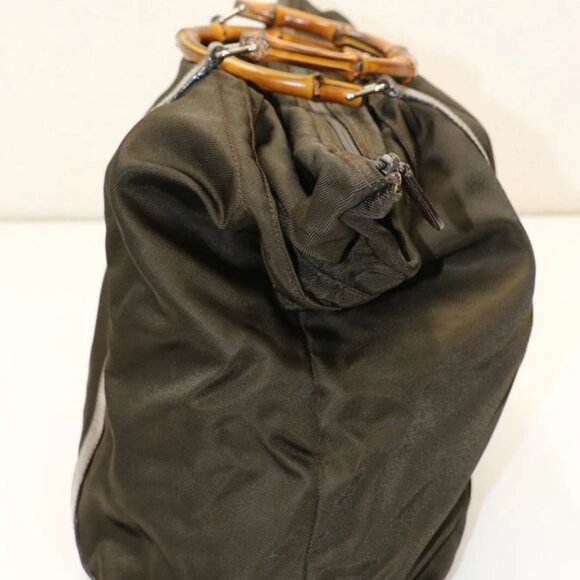 Gucci Bamboo Boston Large Capacity Commuter School Bag - Brown - Picture 2 of 16